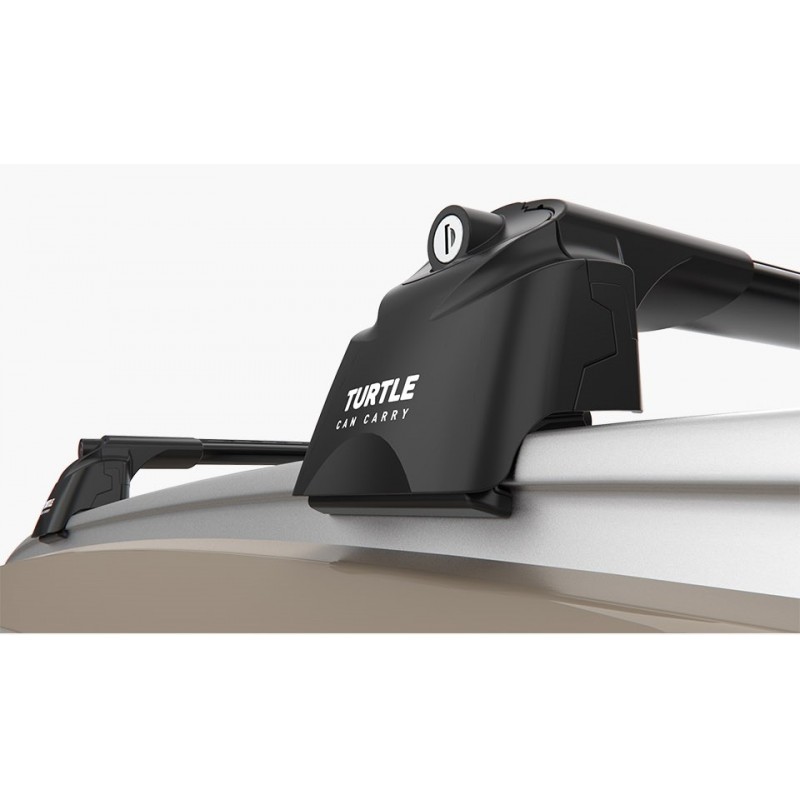 Bagażnik dachowy Opel Crossland (Turtle AIR2 + belki 86/90 cm Black) - obrazek 2
