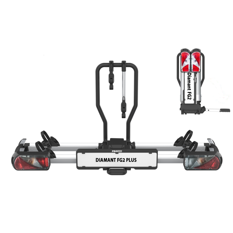 Bagażnik rowerowy platforma rowerowa na hak 2 rowery PROUSER Diamant FG2 PLUS | składany - obrazek 9