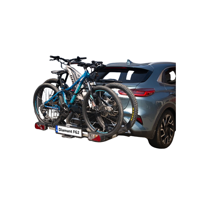 Bagażnik rowerowy platforma rowerowa na hak 2 rowery PROUSER Diamant FG2 PLUS | składany - obrazek 5