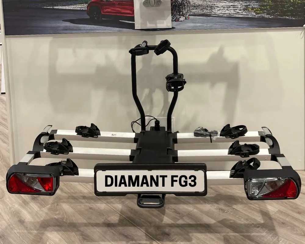 Bagażnik rowerowy platforma rowerowa na hak 3 rowery PROUSER Diamant FG3 | składany - obrazek 2