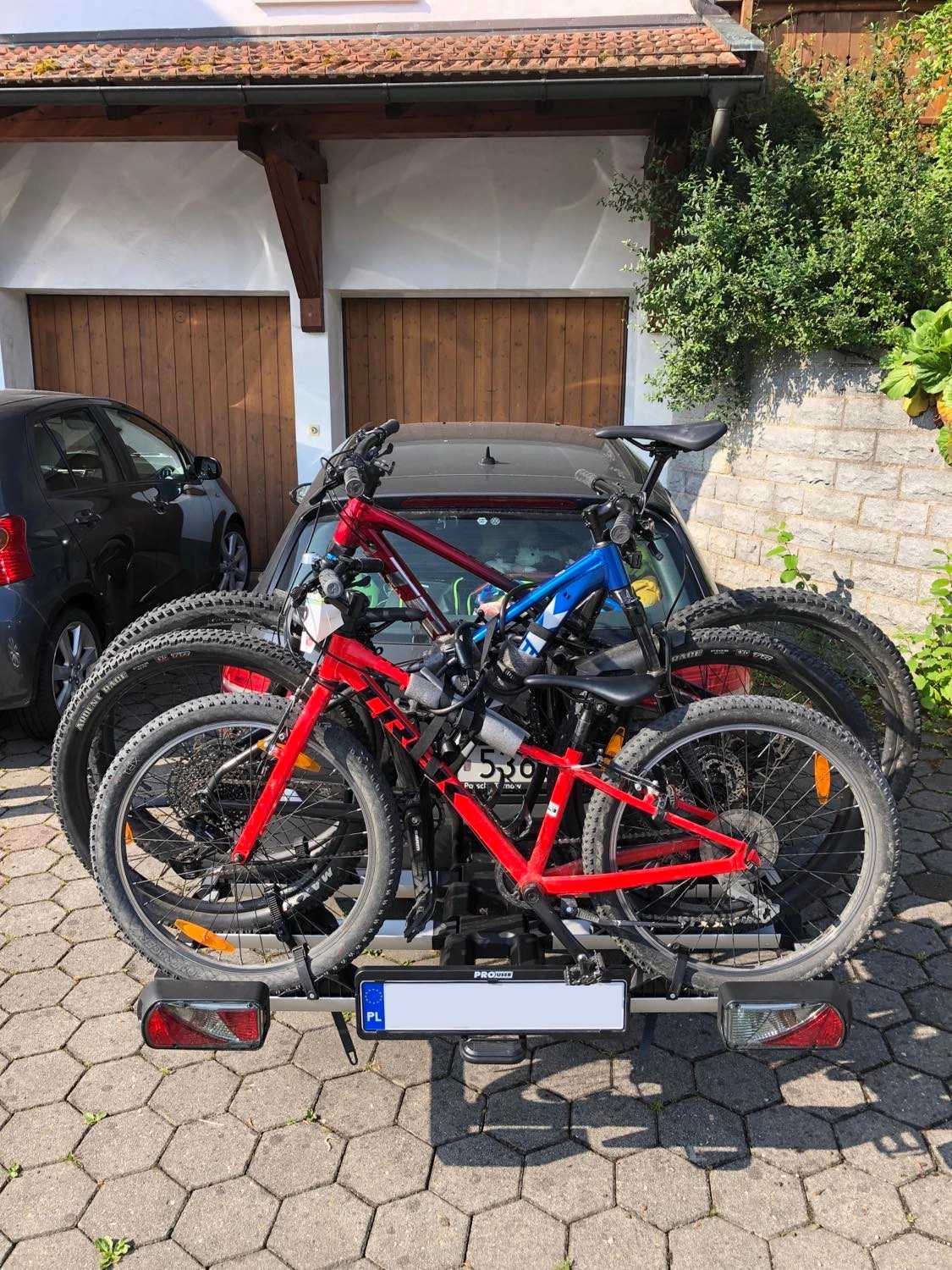 Bagażnik rowerowy platforma rowerowa na hak 3 rowery PROUSER Diamant FG3 | składany - obrazek 3