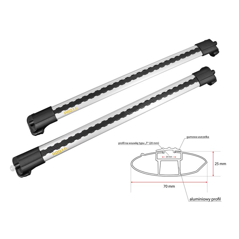 Bagażnik dachowy Cupra Ateca (Turtle AIR-1 + belki 90/94 cm) - obrazek 11