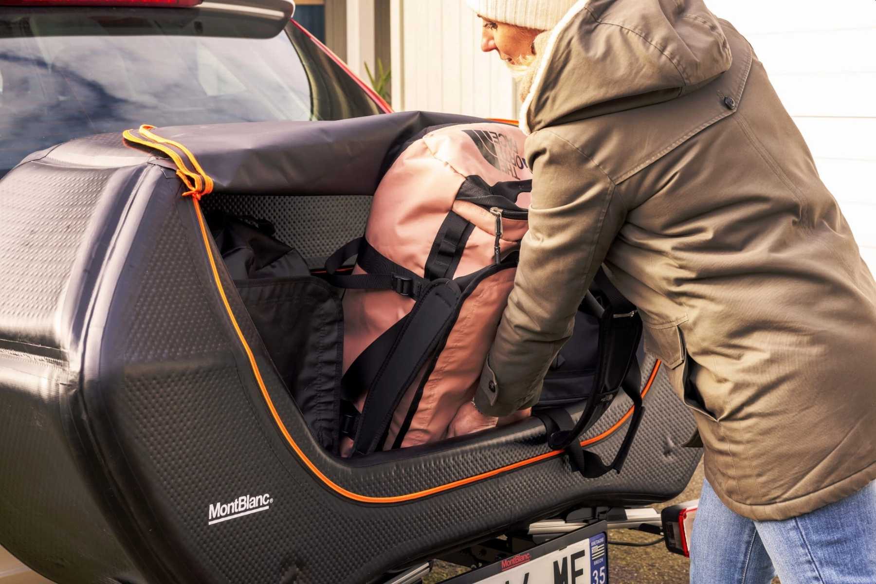 Boks na tył samochodu do wielu platform rowerowych na hak MONT BLANC Senja Cargo Box - obrazek 4