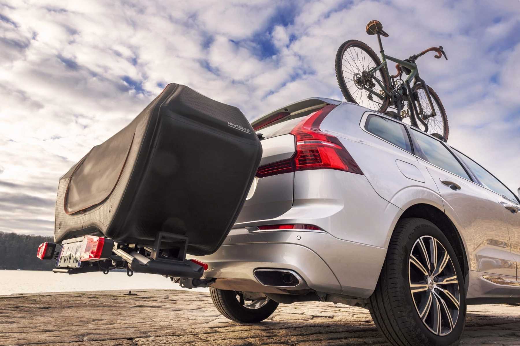 Boks na tył samochodu do wielu platform rowerowych na hak MONT BLANC Senja Cargo Box - obrazek 3
