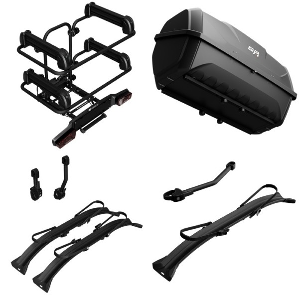 Zestaw na hak boks na tył samochodu Peruzzo GP Saturn Calypso Pakiet (Zestaw)